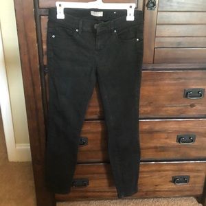 Loft outlet skinny black jeans- petite